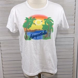 AEROPOSTALE 100% Cotton T-Shirt Airbrush Style Graphic-Large